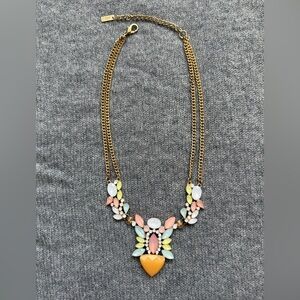 Multicolor Statement Necklace -21 3/4”